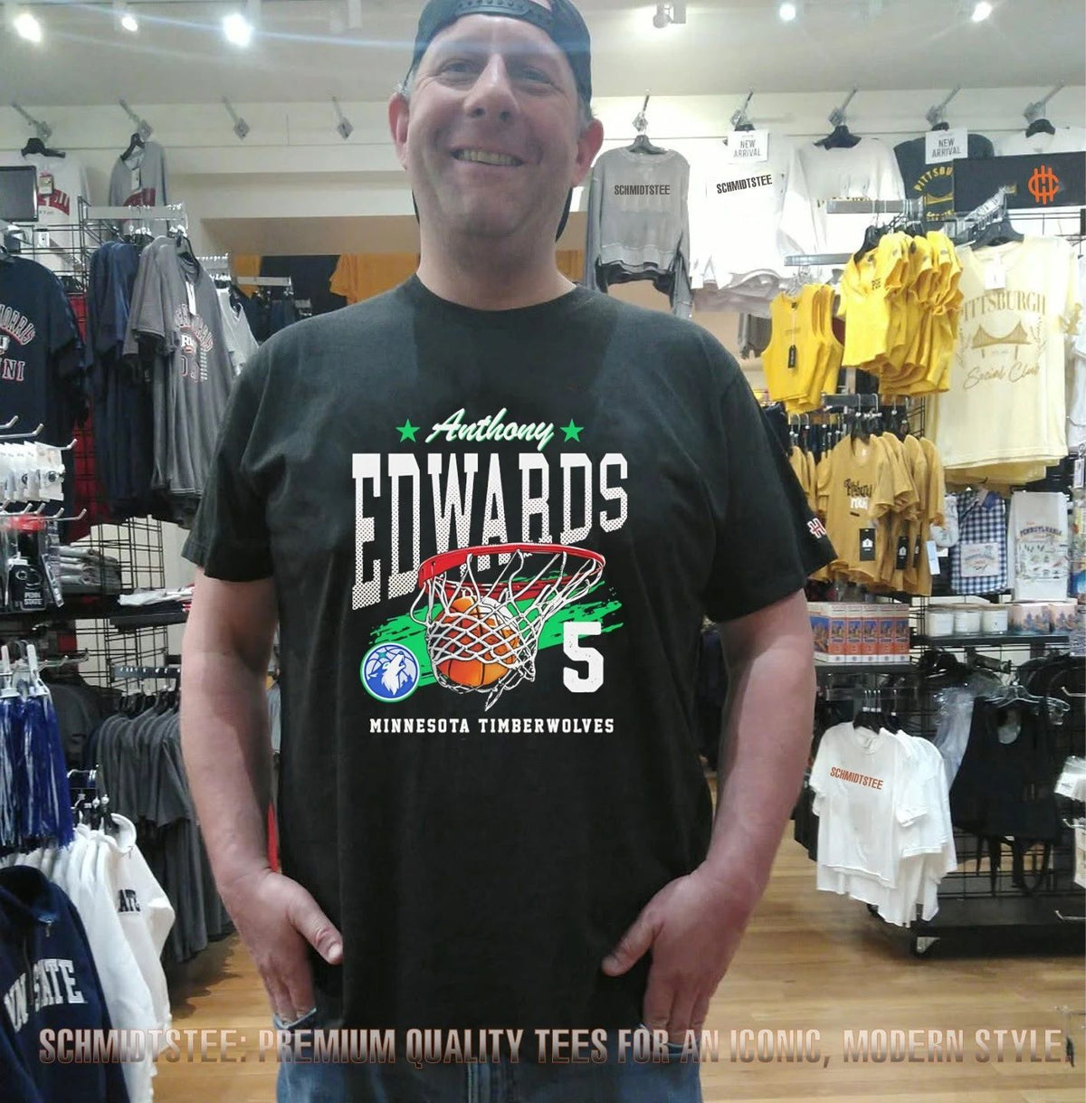 Anthony Edwards Minnesota Timberwolves Swish Basketball shirt