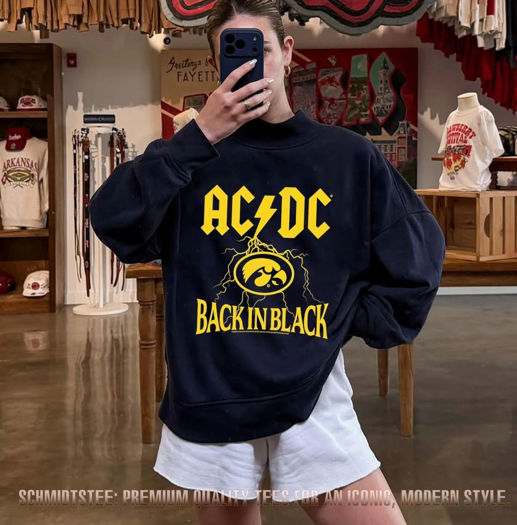 Iowa Hawkeyes AC DC Back In Black College GameDay 2026 shirt