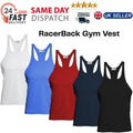 Mens Gym Stringer Muscle Vest Tank Top Sports Top Bodybuilding Racerback