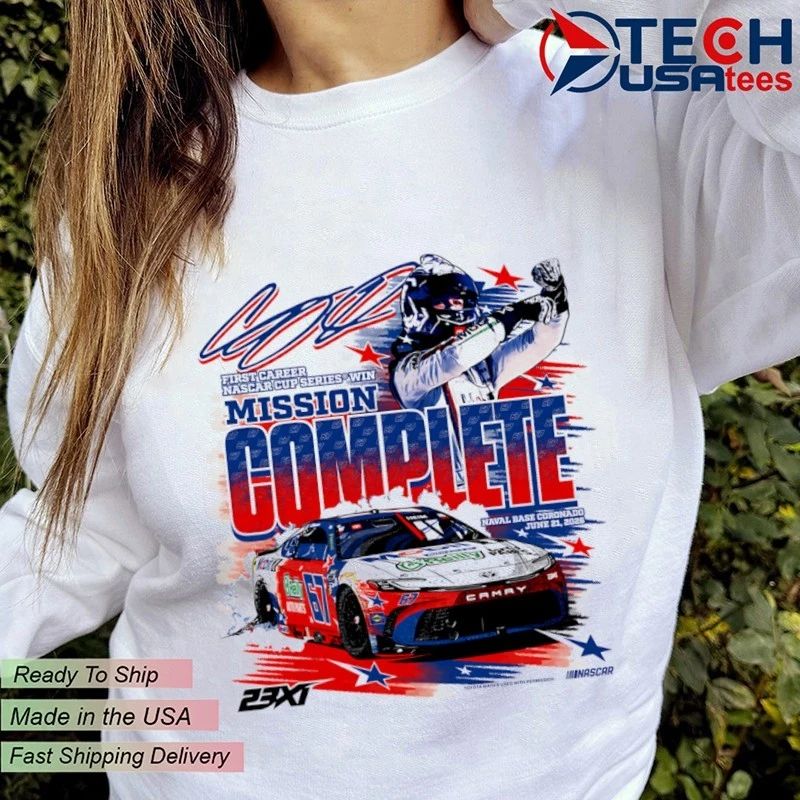 23XI Racing Mission Complete Corey Heim’s First Win NASCAR Cup Series Naval Base Coronado shirt