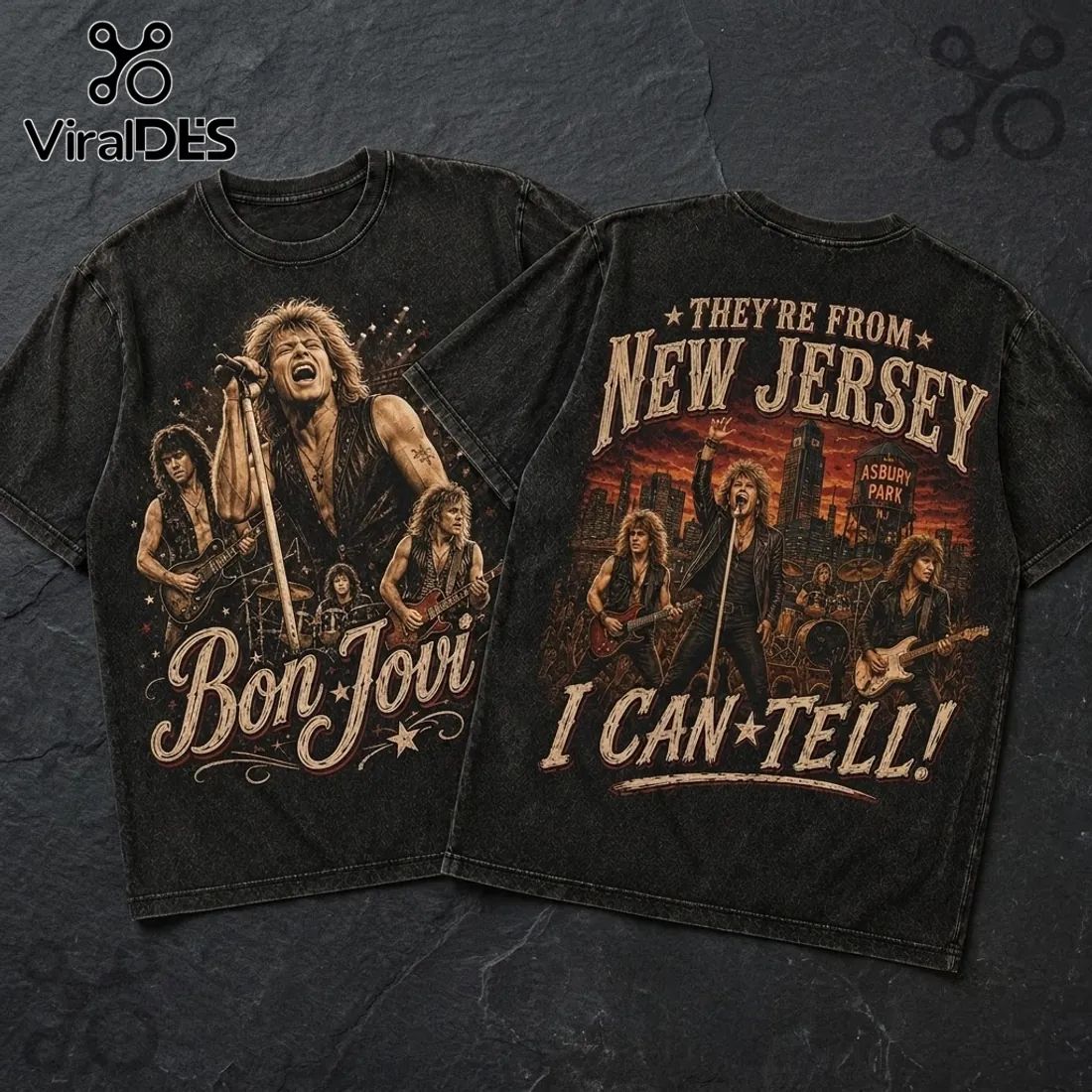 Bon Jovi New Jersey Concert Black Shirt