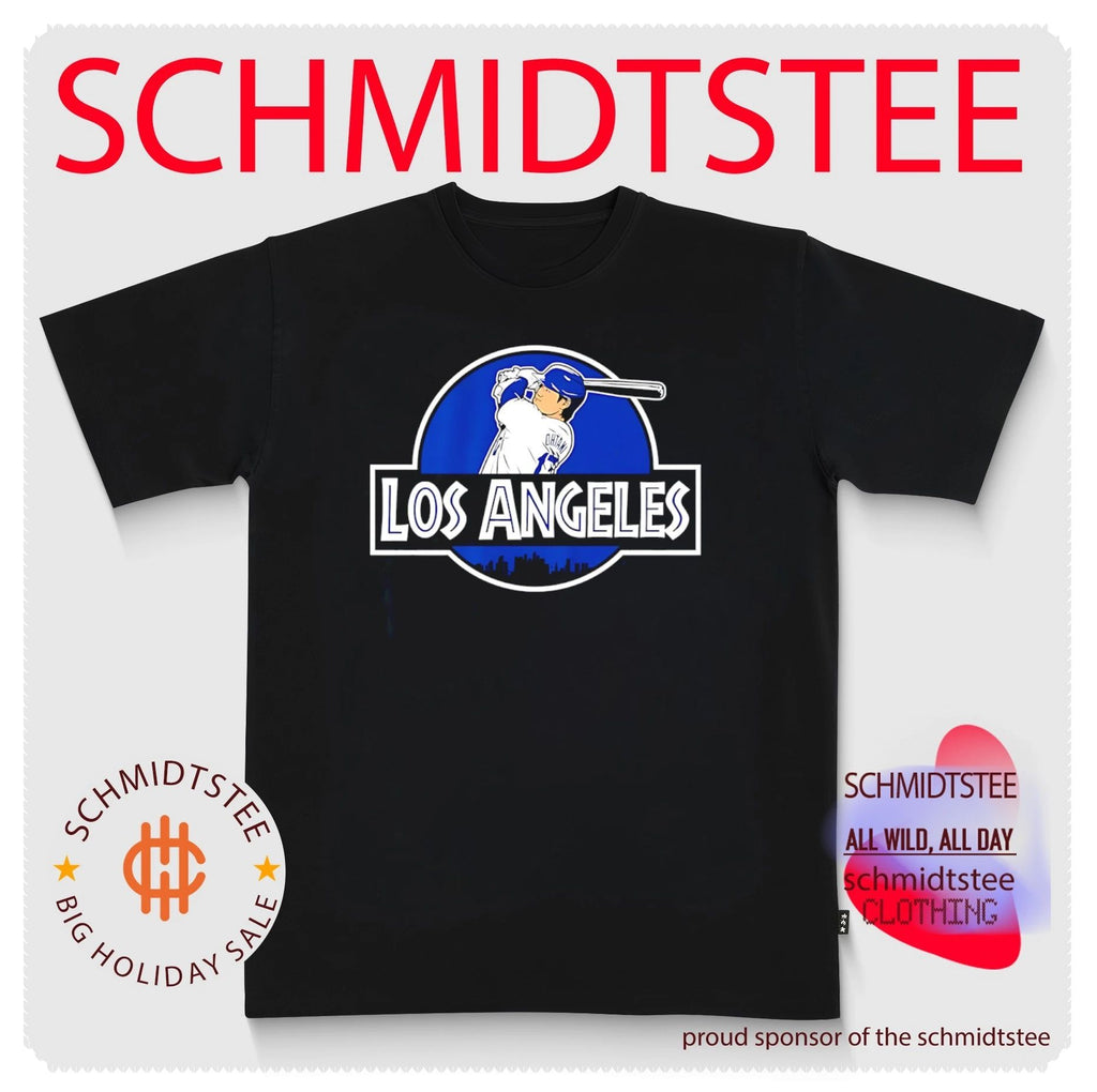 Shohei Ohtani Los Angeles Dodgers Dinosaurs skyline shirt