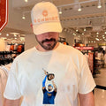 Oklahoma City Thunder Shai Gilgeous Alexander raising trophy shirt