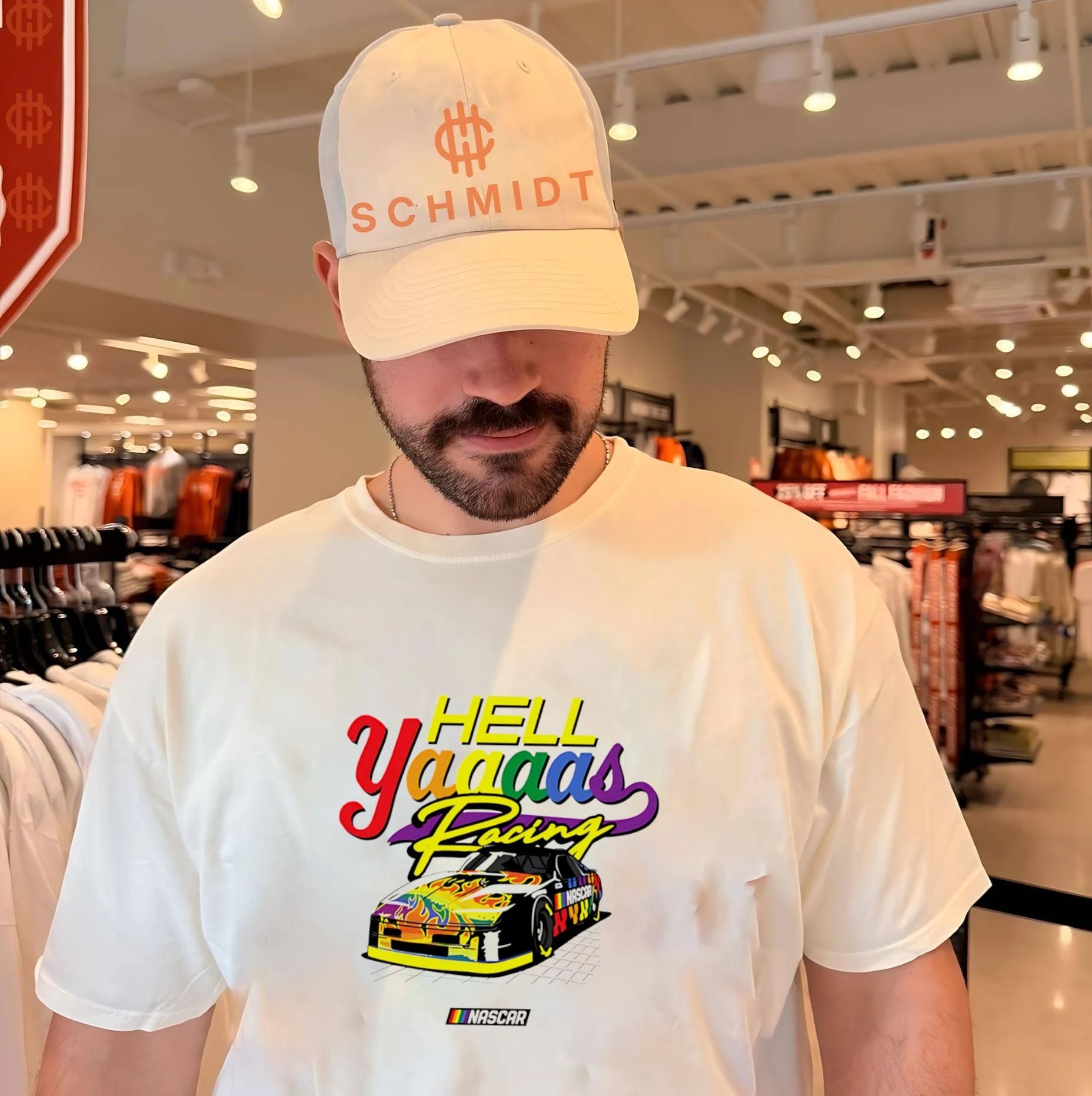 Yaaaas Racing Pride NASCAR graphic shirt
