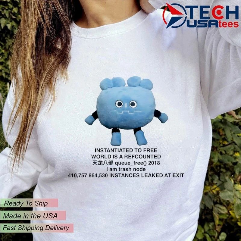 Instantiated to free World is a refcounted shirt