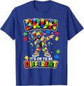 Bruh Its OK to Be Different Autism Awareness Kids Boys Youth T-Shirt
