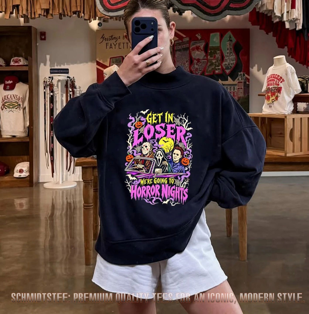Michael Myers Jason Voorhees Ghostface Get In Loser We’re Going To Horror Nights Shirt