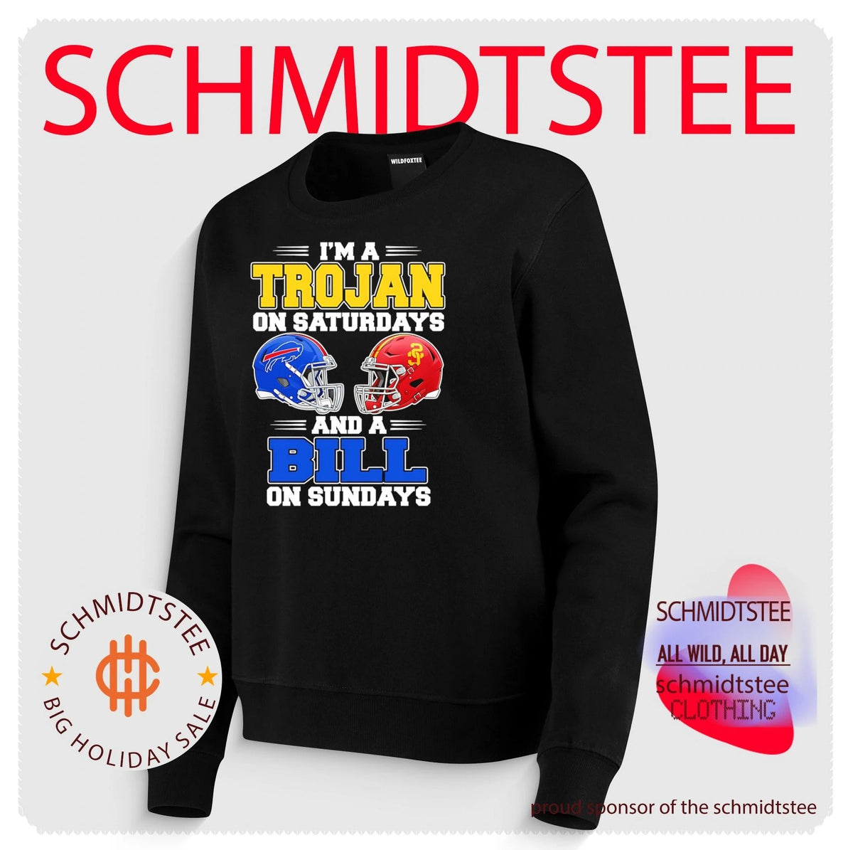 I’m a Trojan on Saturdays and a Bill on Sundays shirt