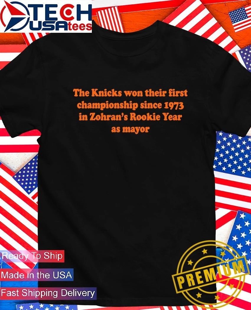 The Knicks won their first Championship since 1973 in Zohran’s Rookie Year shirt