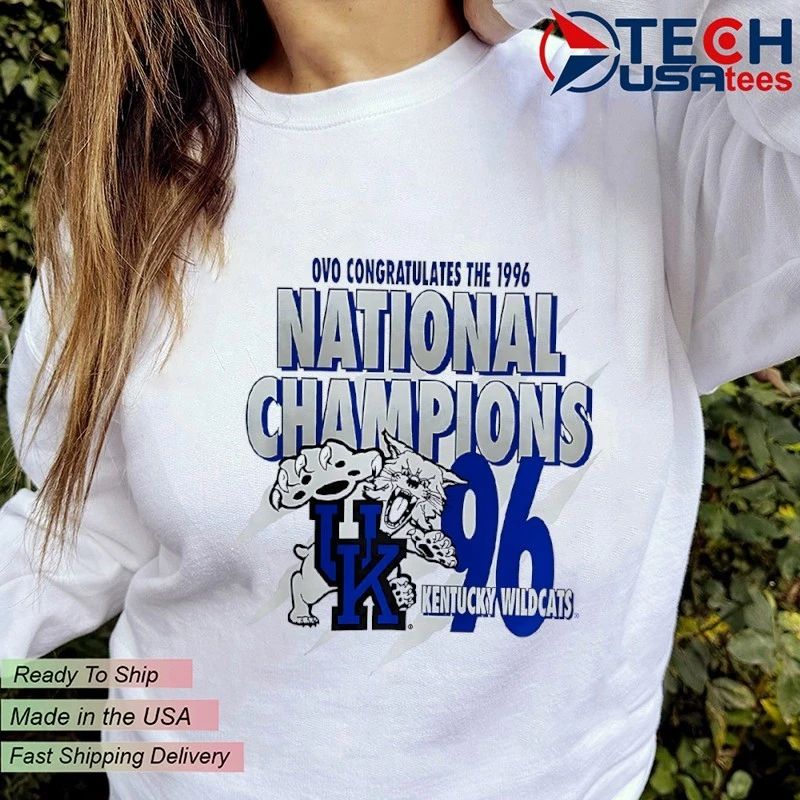 Kentucky Wildcats Ovo Congratulates The 1996 National Champions shirt