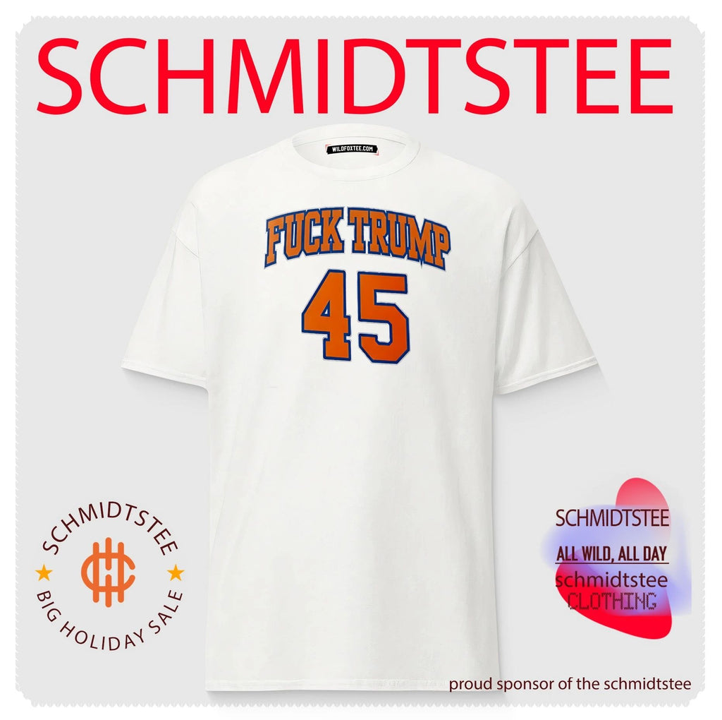 NY Knicks fuck Trump number 45 player shirt