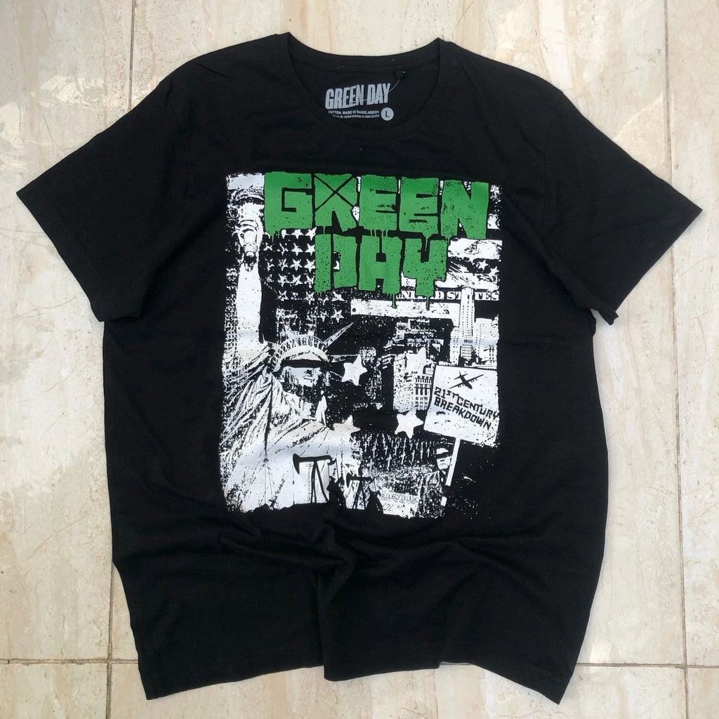 Green Day Vintage Reprint Band Tee Shirt for Music Lovers Unisex Rock Merch