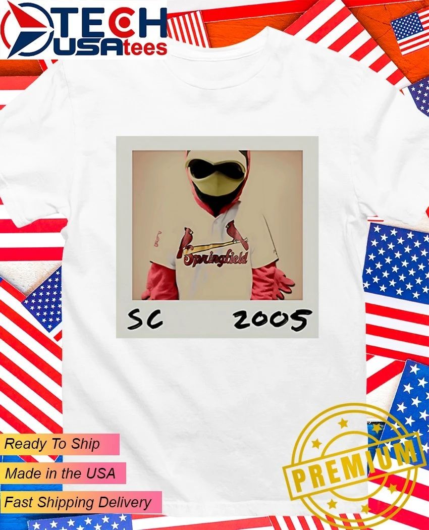 In our Cardinals Red Era Springfield Cardinals SC 2005 mascot photo shirt