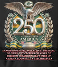 Green Bay Packers 250 years of Freedom 1776-2026 United States of America logo shirt