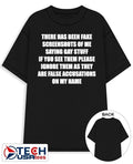 There has been fake screenshots of me saying gay stuff shirt by shopillegalshirts