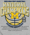 2026 NCAA Men’s Basketball National Champs Final Four Michigan Wolverines shirt