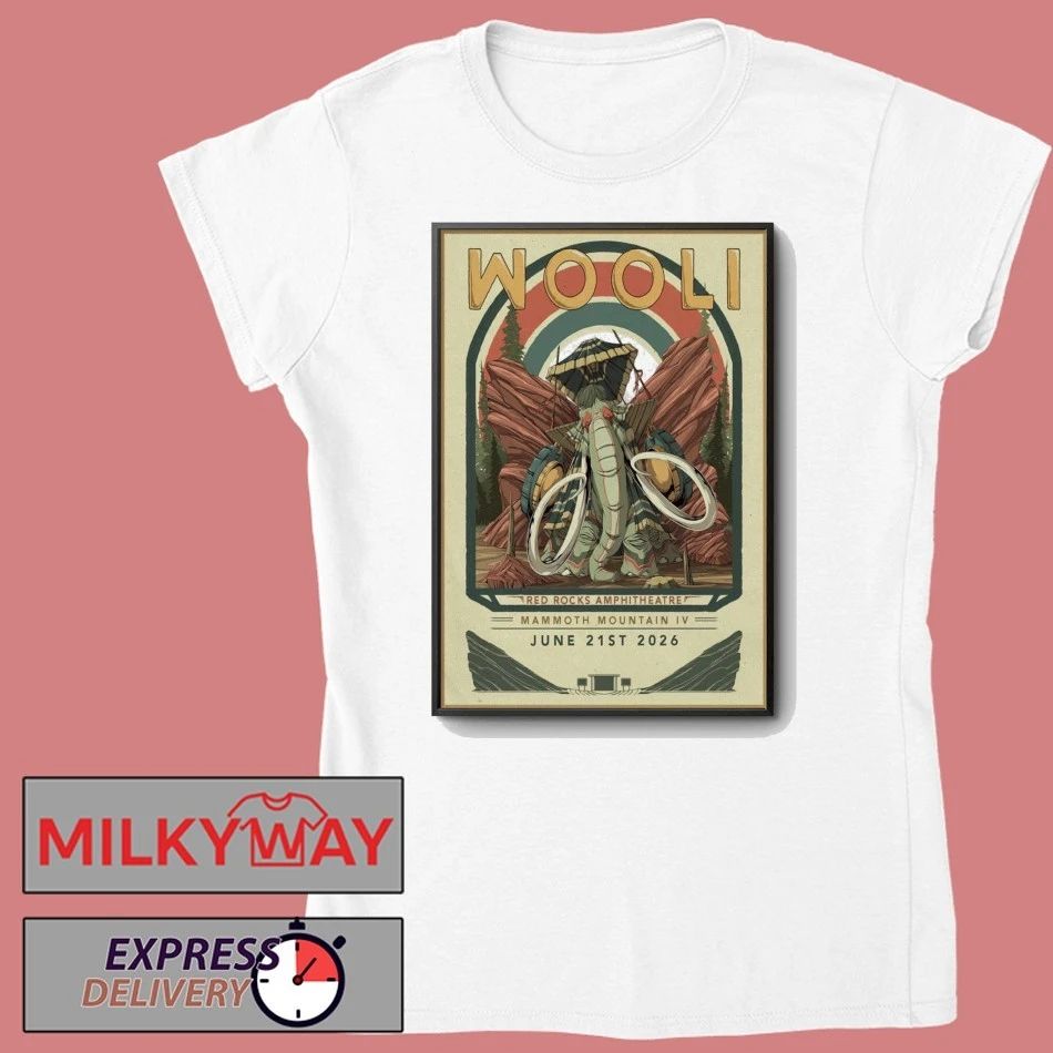 Wooli Poster June 21 2026 Mammoth Mountain IV shirt
