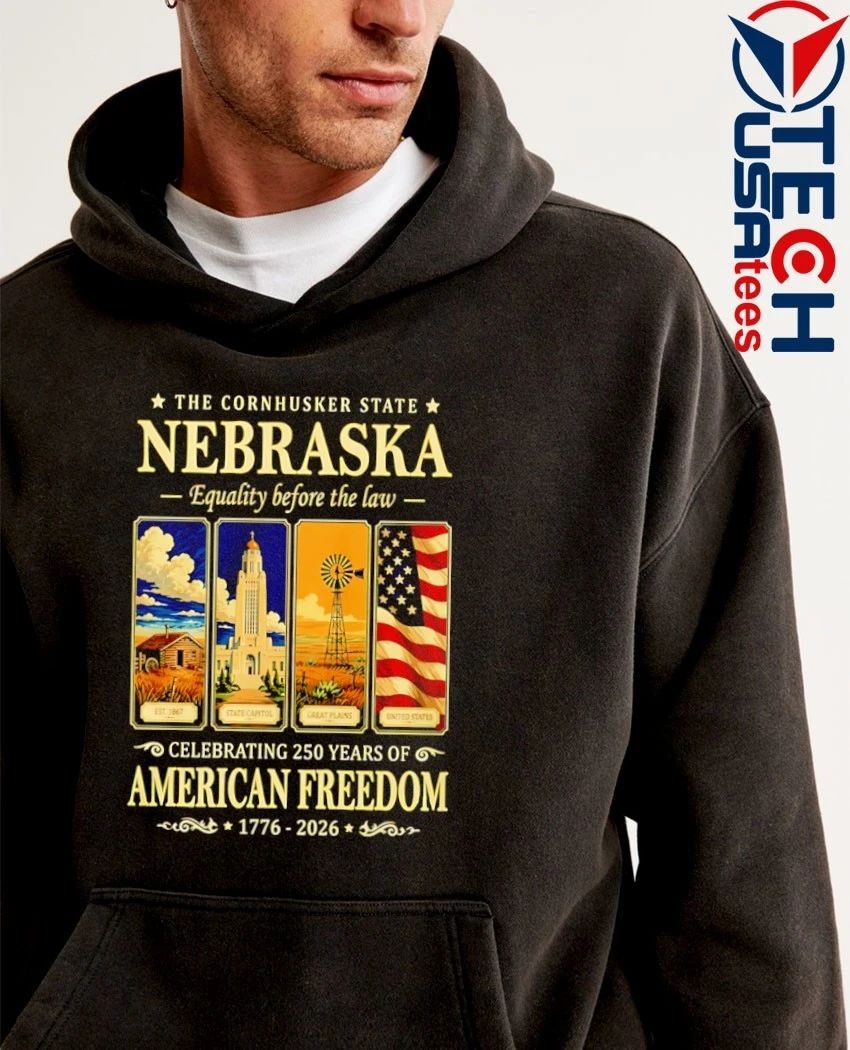 The Cornhusker State Nebraska Celebrating 250 Years of American Freedom shirt