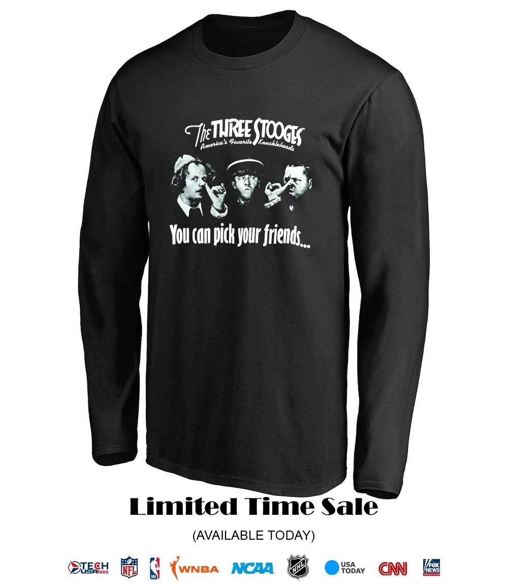 Diamond Dallas Page wearing The Three Stooges you can pick your friends shirt