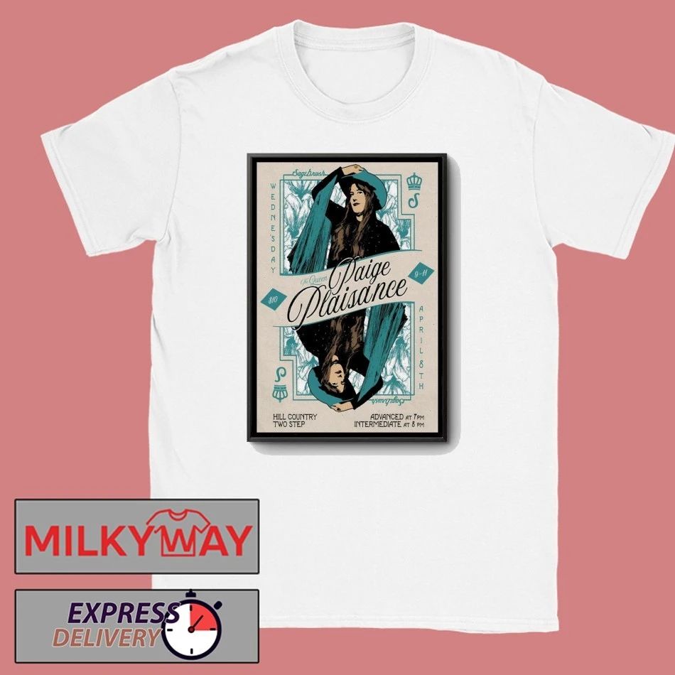 Paige Plaisance Sagebrush in Austin TX Apr 8 2026 Poster shirt