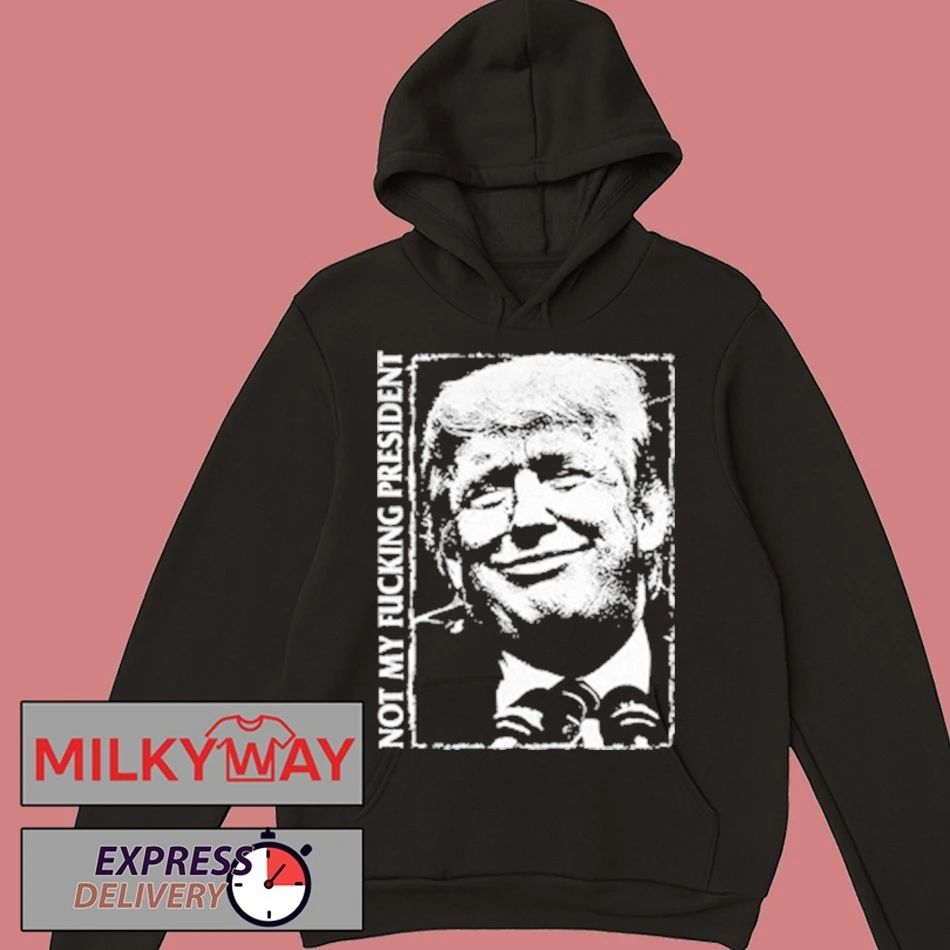NOFX Trump Is Not My President Black White Shirt