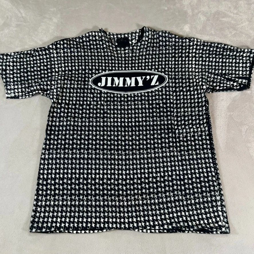 Vintage 80’s Jimmy’Z T-Shirt Men's Size XL Black AOP Double Sided Surf Grunge