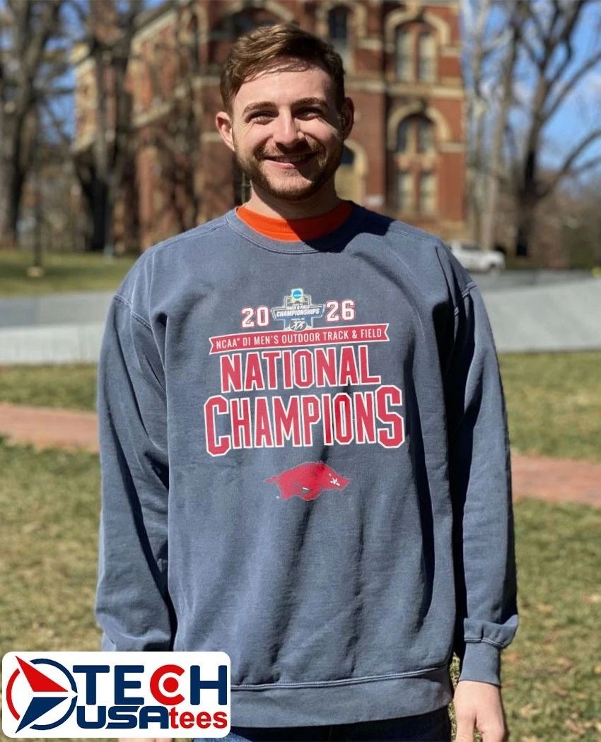 Arkansas Razorbacks 2026 NCAA Men’s Outdoor Track & Field National Champions shirt