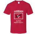 Eveready, T-shirt, Black Cat, 9, Nine, Lives,  Retro, Battery, Power, Logo