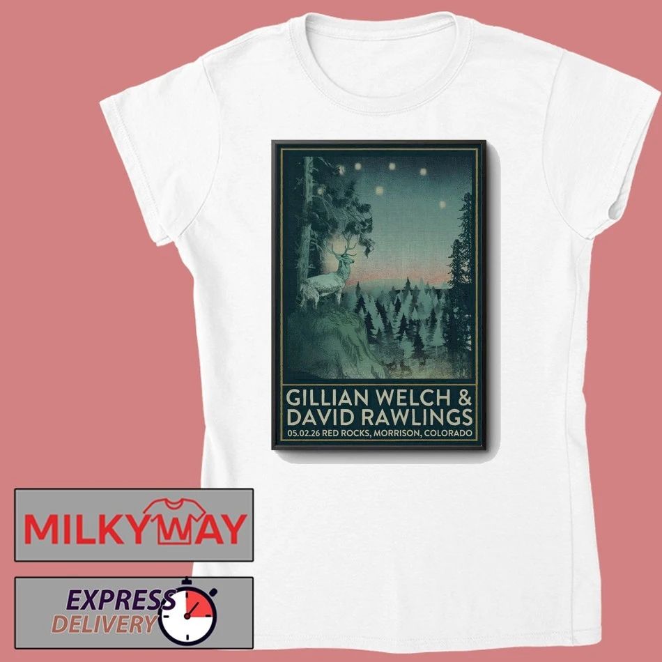 Gillian Welch And David Rawlings May 2 2026 in Morrison CO Poster shirt