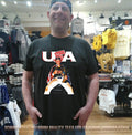 USA Baseball Champion Jack Hughes America flag and trophy shirt