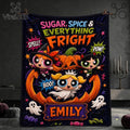 Powerpuff Girls Personalized Halloween Fright Fleece Blanket