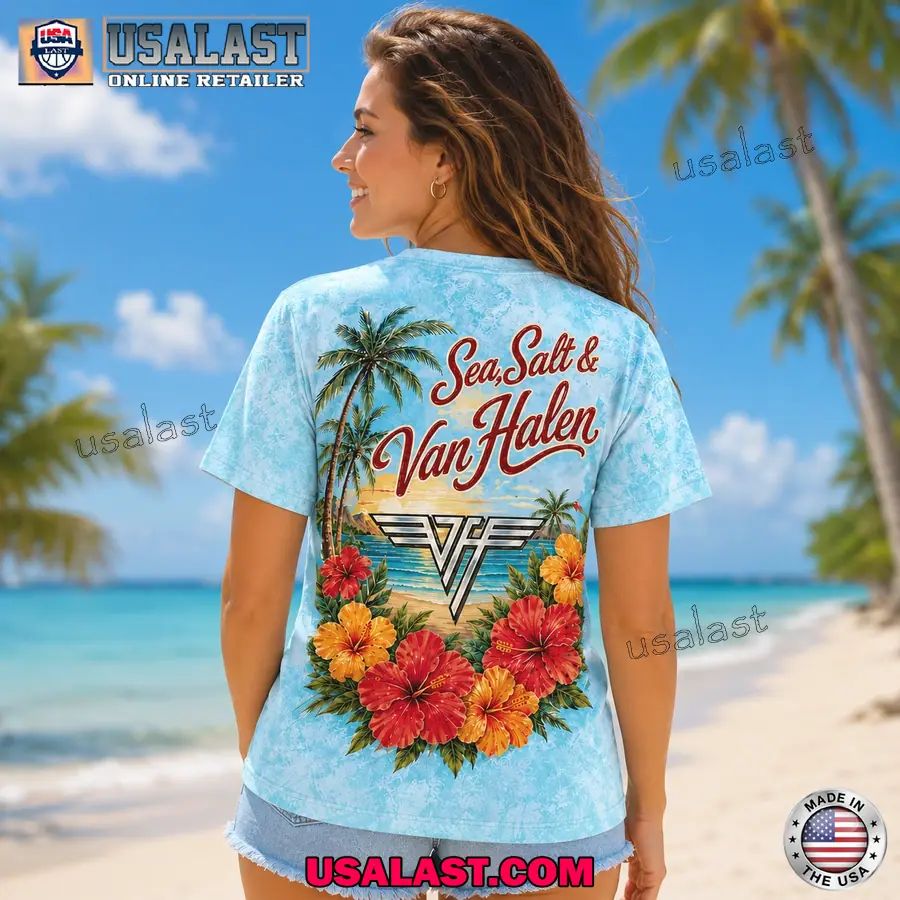 Van Halen Sea Salt Tropical Vibes 3D T-Shirt
