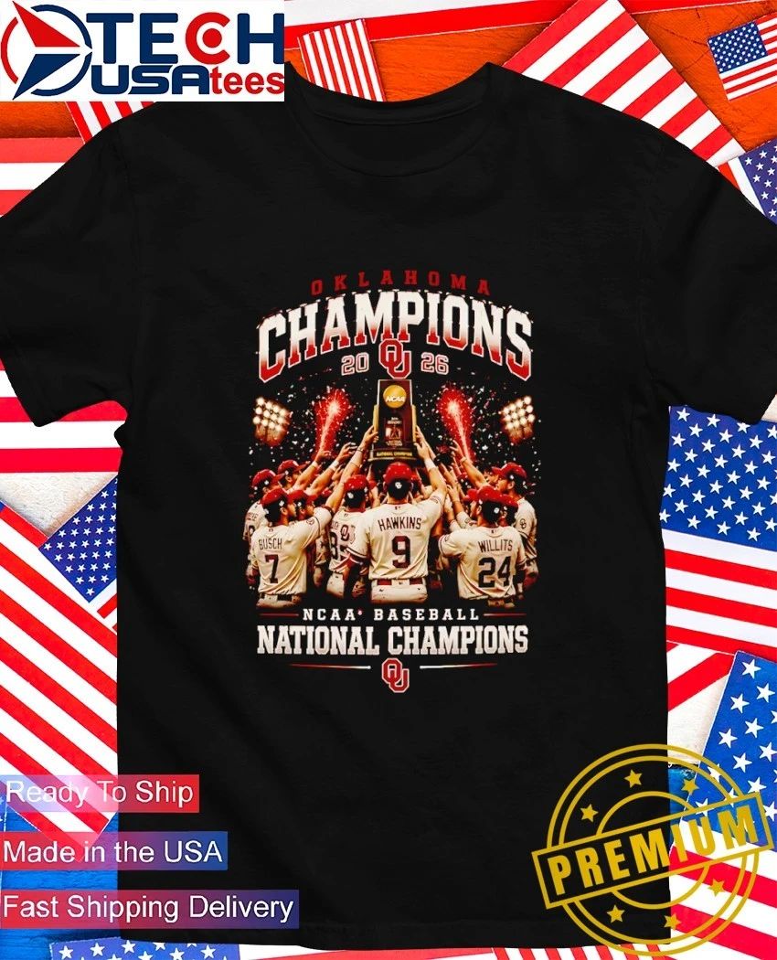 Oklahoma Sooners Champions 2026 NCAA Baseball National shirt