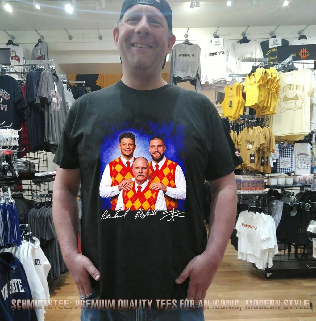 Patrick Mahomes Reid and Travis Kelce Step Brothers Kansas City Chiefs signature shirt