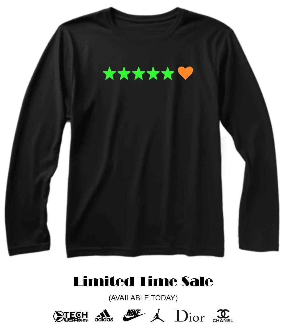 5 stars 1 heart review shirt