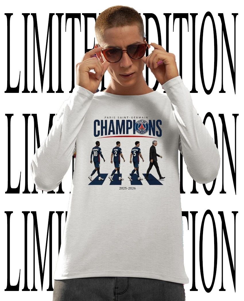 Paris Saint-Germain Abbey Road Champions 2025-2026 T-Shirt