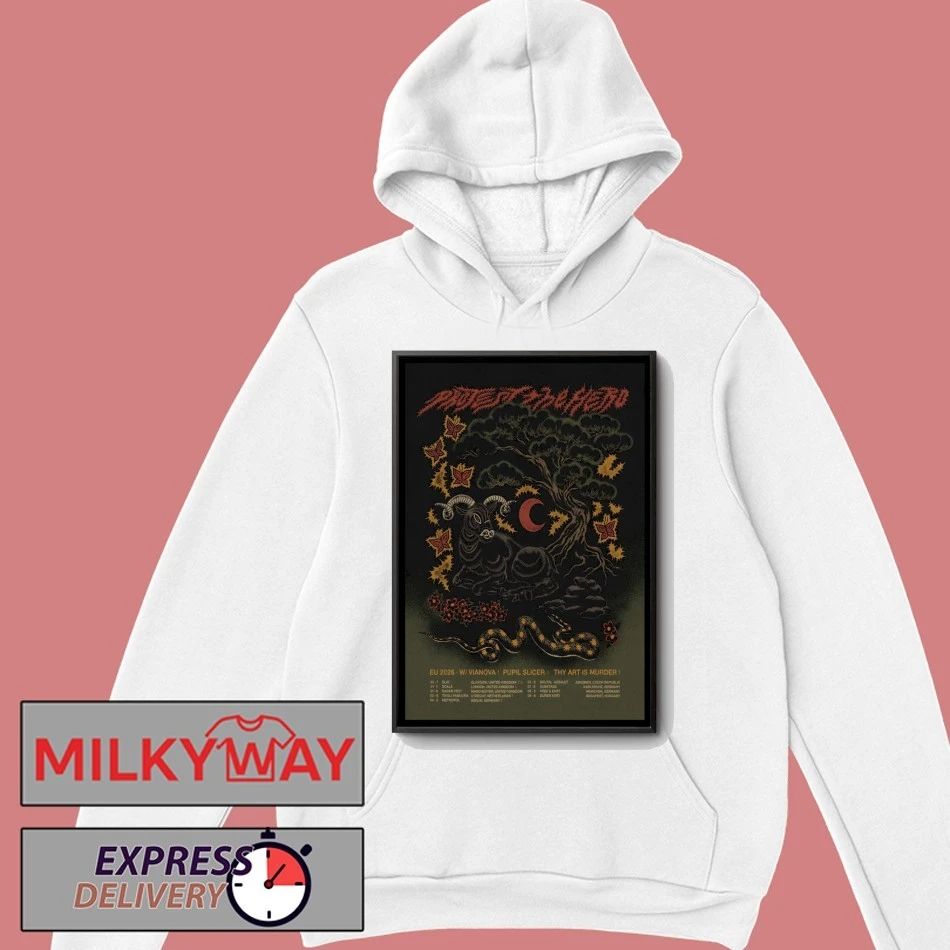 Poster Protest The Hero EU Tour 2026 shirt