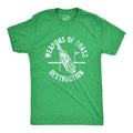 Mens Weapons Of Grass Destruction T Shirt Funny Golf Clubs Sarcastic Tee