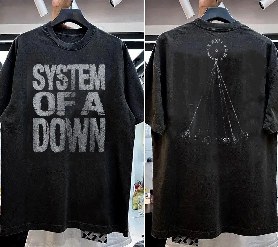 System Of A Down Tour Mezmerize 90s Basic Black Classic T shirt vtg
