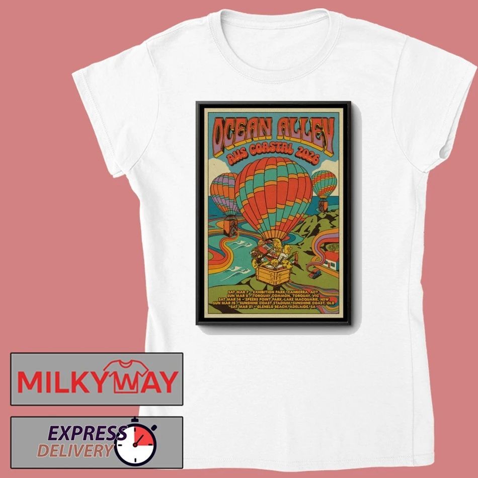 Poster Ocean Alley 2026 AUS NZ Tour Signed shirt
