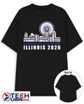 Illinois Fighting Illini 2026 players name skyline shirt