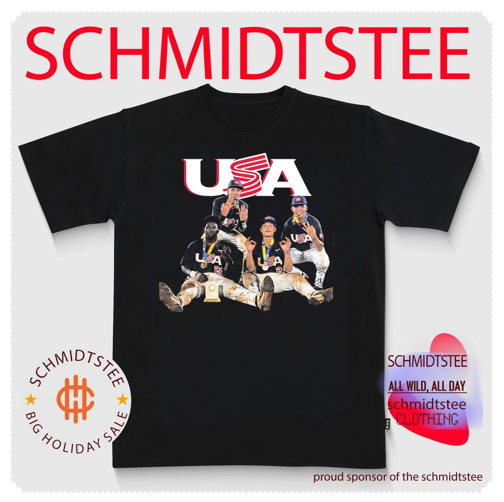 USA Baseball Champion players cheering moment shirt