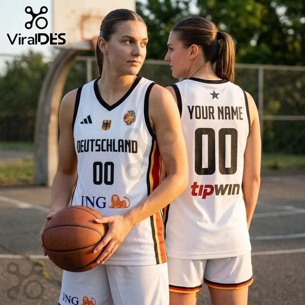 Germany Basketball 2026 FIBA Women World Cup White Jersey