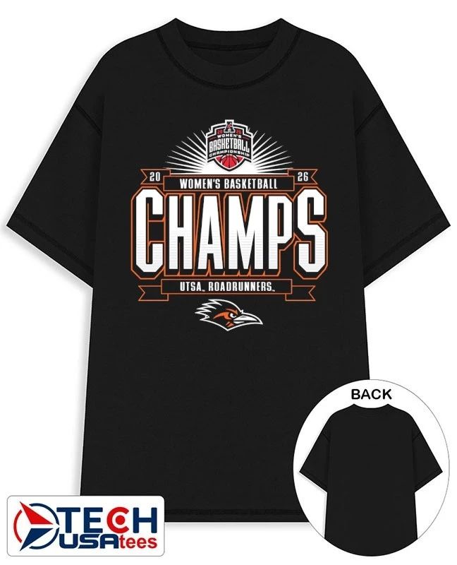 UTSA Roadrunners 2026 American Conference Women’s Basketball Tournament Champions shirt