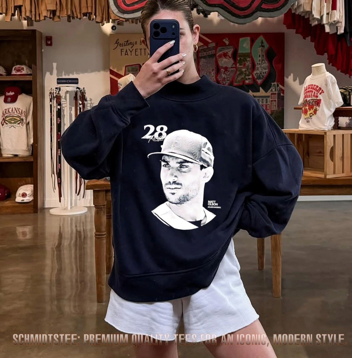 Matt Olson Atlanta Braves Lineage Series signature shirt