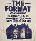 The Format live at the Legendary Beacon Theatre New York shirt
