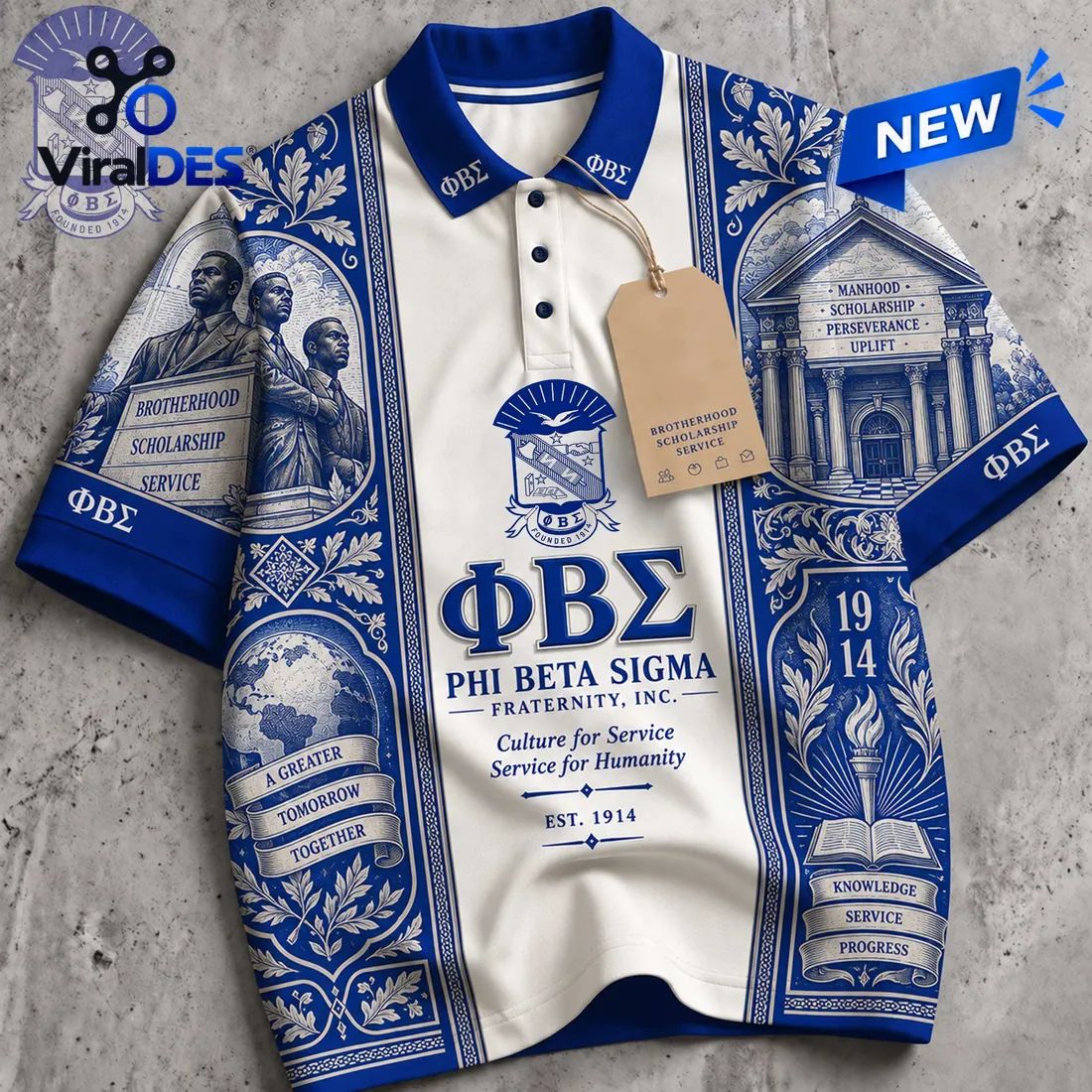 Premium Phi Beta Sigma Fraternity Polo Shirt