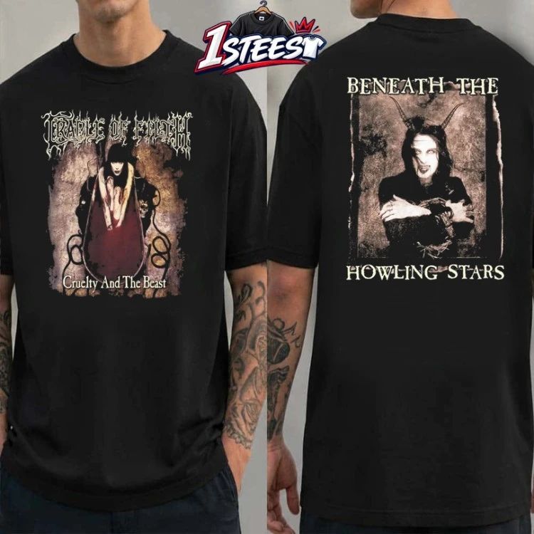 Cradle Of Filth Cruelty And The Beast Beneath The Howling Stars T-shirts