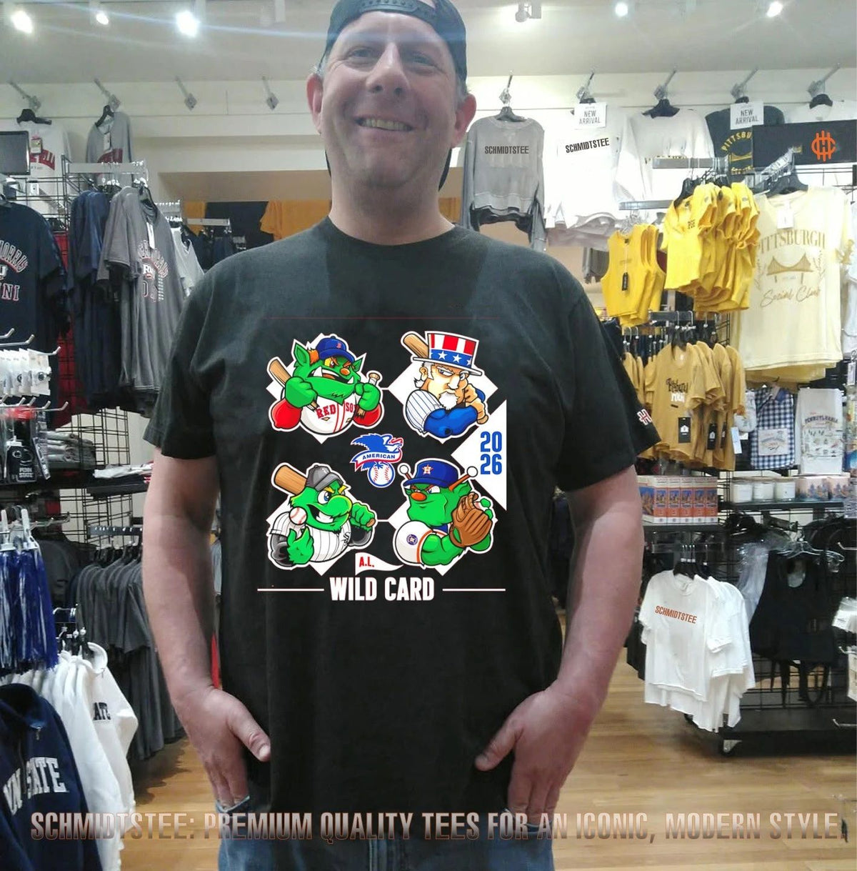 2026 AL Wild Card American League Baseball Collage shirt