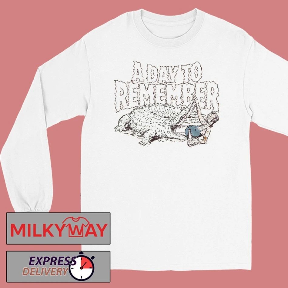 A Day To Remember 2026 Australia And New Zealand Tour Merch Crocodile Art T-Shirt